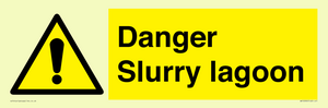Danger Slurry lagoon